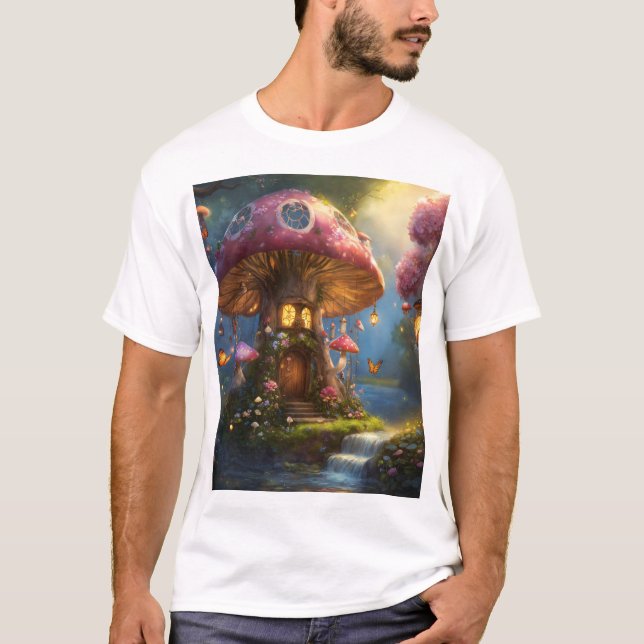 Camiseta hongos lindo fantasía soñador (Anverso)