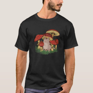 Camiseta Hongos Magia Psilocibina Setas Gato Hippie