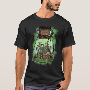 Camiseta Hongos Mágicos Psilocibina En Florero De Vidrio