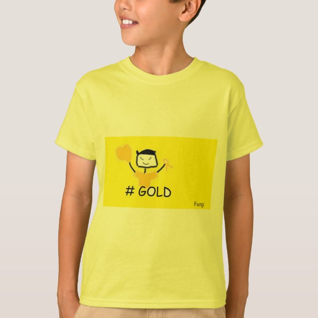 Camiseta Hongos #Oro (Anverso)