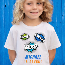 Camiseta Honk beep vroom camiones monstruo cumpleaños