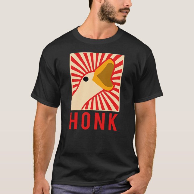 Camiseta Honk goose - Funny Chicken Duck Meme Idea (Anverso)