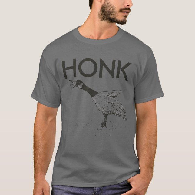 Camiseta Honk Gracioso juego de ganso Animal Meme Goose (Anverso)