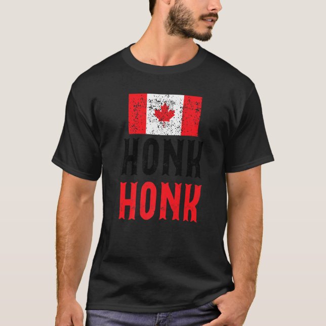 Camiseta Honk Honk Camioneros Canadienses Gobernan Canada V (Anverso)