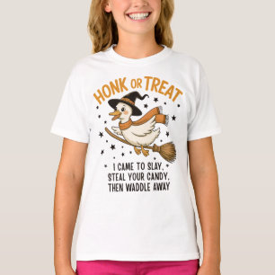 Camiseta Honk or Treat Ganso Divertido Halloween