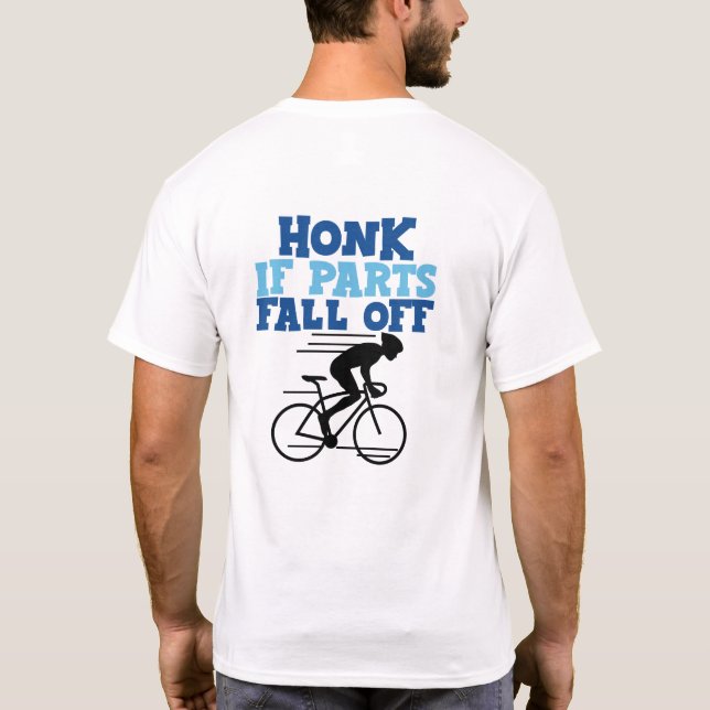 Camiseta Honk Si Las Partes Se Caen (Ciclismo) (Reverso)