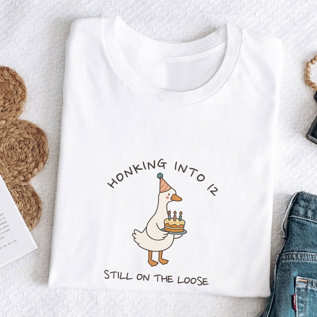 Camiseta Honking Into Birthday Goose Funny Custom Age (Subido por el creador)