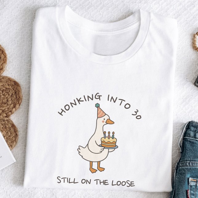 Camiseta Honking Into Birthday Goose Funny Custom Age (Subido por el creador)