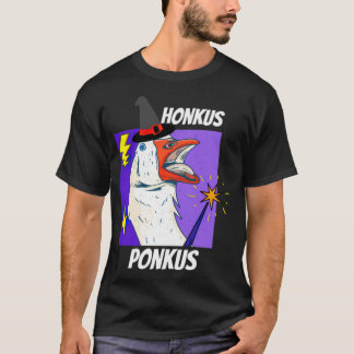 Camiseta Honkus Ponkus Duck Goose with pet dog print 