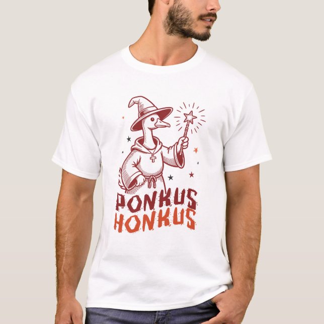 Camiseta Honkus Ponkus - Goose Halloween Magic (Anverso)