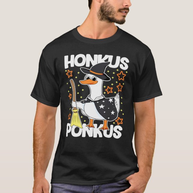 Camiseta Honkus Ponkus Goose Witch Halloween (Anverso)
