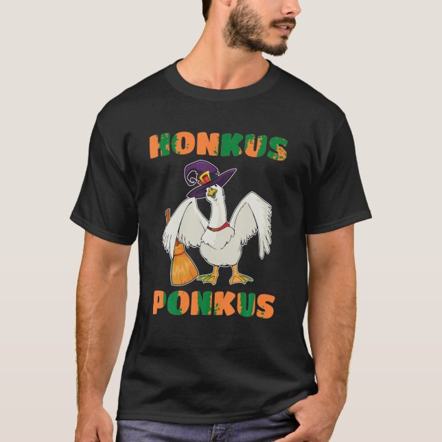 Camiseta Honkus Ponkus Halloween Pato de Bruja Cuesto Coste (Anverso)