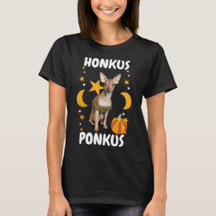 Camiseta Honkus Ponkus Old English Russel Chihuahua Dog Mem