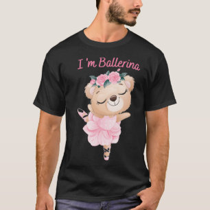 Camiseta Honny Bear Panda Ballerina para Ballet Loverballet