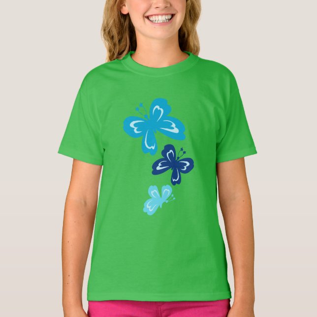 Camiseta Honolua Butterfly Personalizado Kids Design (Anverso)