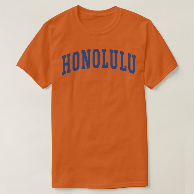 Camiseta Honolulu College Style TShirt (Diseño del anverso)