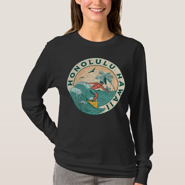 Camiseta Honolulu Hawái  2 (Anverso)