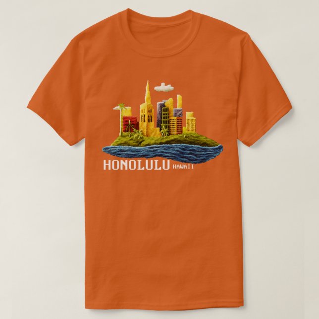 Camiseta Honolulu Hawaii (Diseño del anverso)