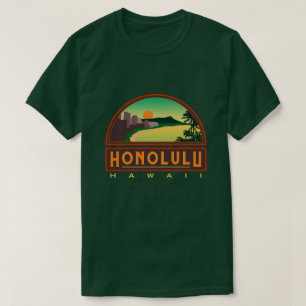 Camiseta Honolulu Hawaii Green T-Shirt