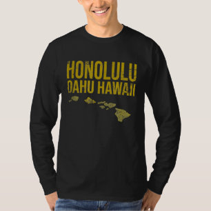 Camiseta HONOLULU HAWAII Oahu Hawaiian Islands Surf T Shirt