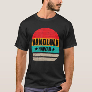 Camiseta Honolulu Hawaii Retro Vintage Sunset Uu Hono estat