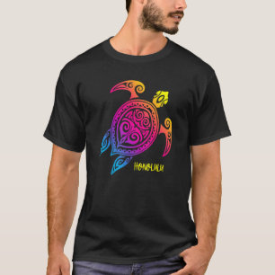 Camiseta Honolulu Hawaii Sunset Sea Turtle Beach Vacaciones