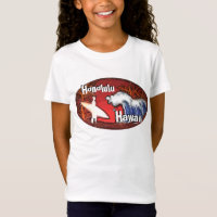 Honolulu Hawaii surf waves Island tee