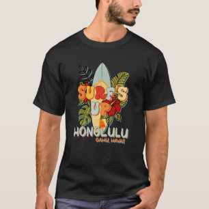 Camiseta Honolulu Hawaii Surfing Ocean Beach Hawaii