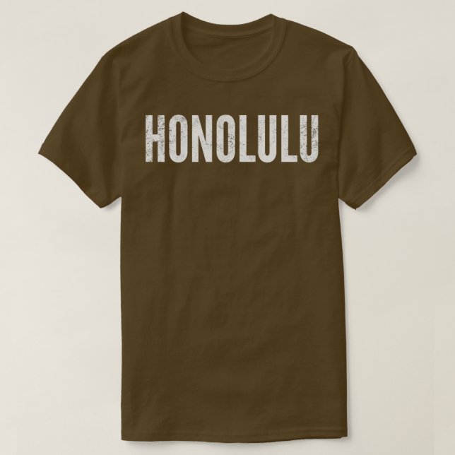 Camiseta Honolulu Hawaii TShirt 1 (Diseño del anverso)