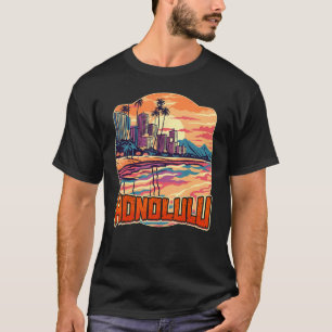 Camiseta Honolulu Hawaii Vacation Beach Souvenir