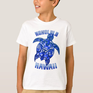 Camiseta Honolulu Hawaii Vacation Tribal Turtle