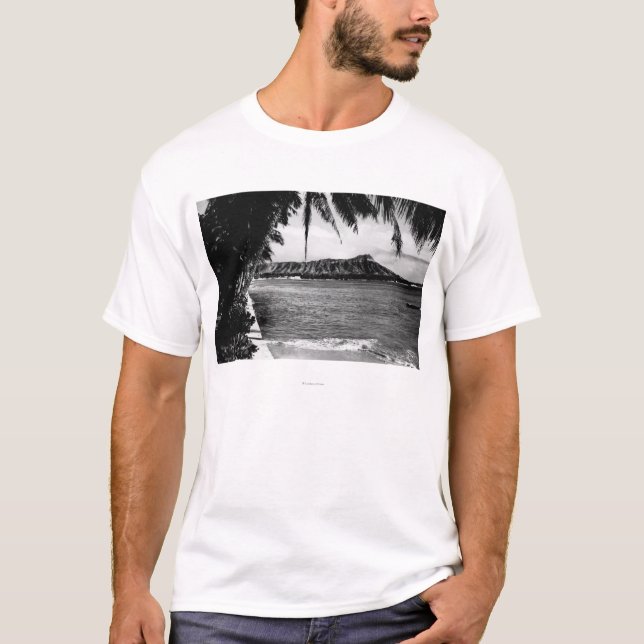 Camiseta Honolulu, Hawaii - vista de la cabeza del diamante (Anverso)