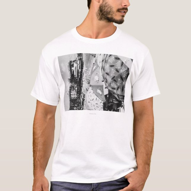 Camiseta Honolulu, Hawaii - vista de la playa de Waikiki (Anverso)