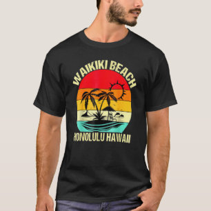 Camiseta Honolulu Hawaii Waikiki Beach Family Summer Vacati