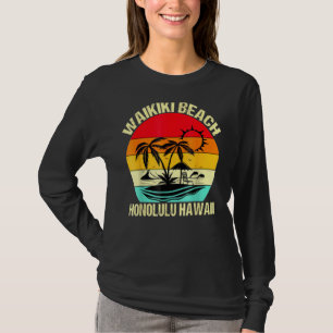 Camiseta Honolulu Hawaii Waikiki Beach Family Summer Vacati