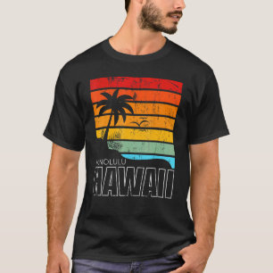 Camiseta Honolulu Hawaiian Sumer Vacation Aloha HI Beach Re