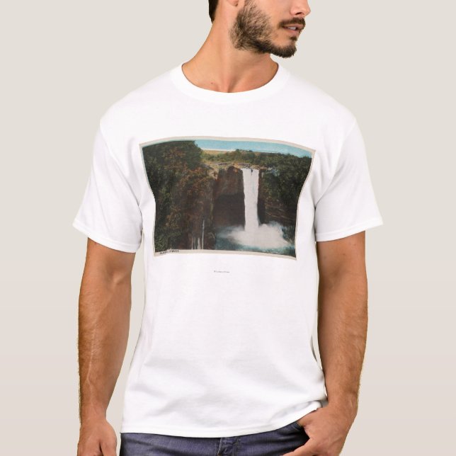 Camiseta Honolulu, HI - vista de las caídas del arco iris (Anverso)