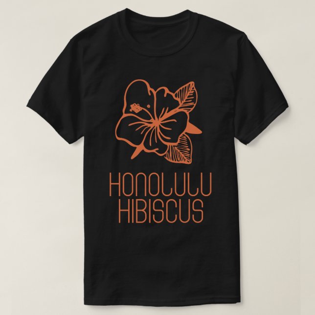 Camiseta Honolulu Hibiscus TShirt (Diseño del anverso)