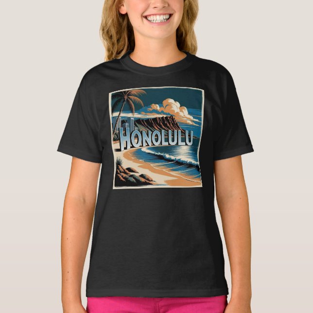 Camiseta Honolulu O’aho Hawaii (Anverso)