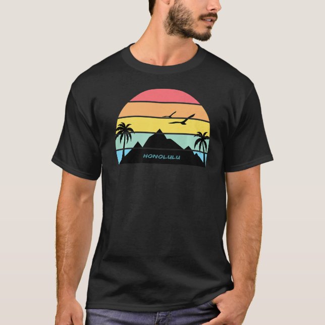 Camiseta Honolulu Oahu Hawaii Beach Surf Aloha Gift Maui So (Anverso)
