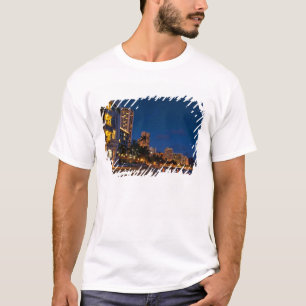 Camiseta Honolulu, Oahu, Hawaii. Exposición nocturna de