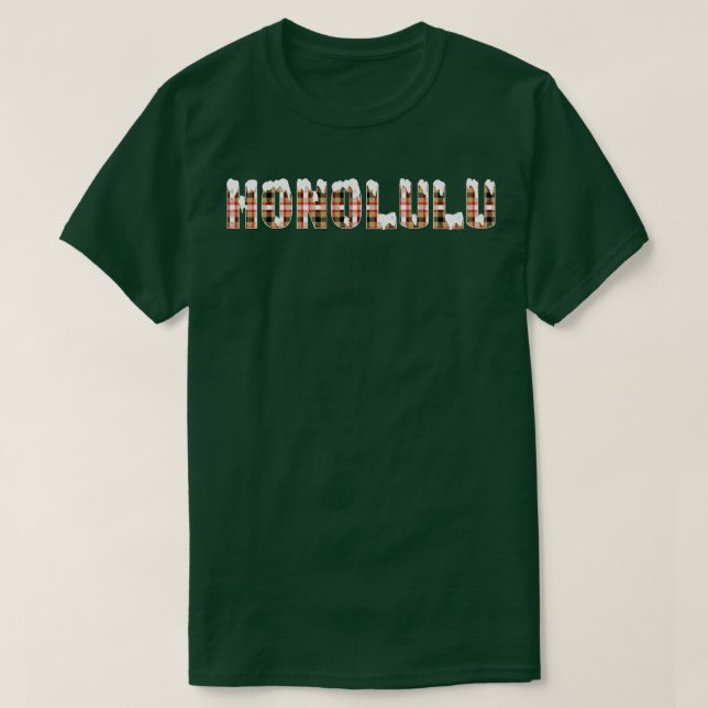 Camiseta Honolulu Snow (Diseño del anverso)
