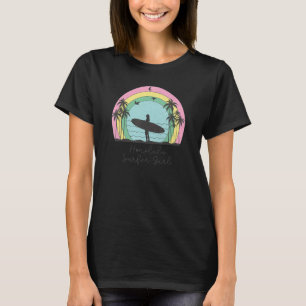Camiseta Honolulu Surfer Chica Rainbow Palm Tree Hawaii Ha