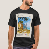 Honolulu Vintage Watercolor Travel