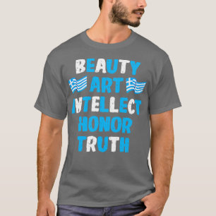 Camiseta Honor intelectual de arte de belleza griego T