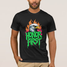 Honor primer águila calva T-Shirt Patriótico EEUU