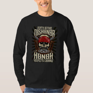 Camiseta Honor Respeto Coraje Herramienta de Metal Manopla