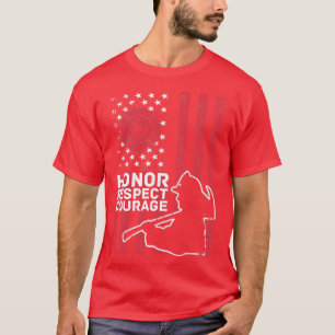 Camiseta Honor Respeto Valor Bombero