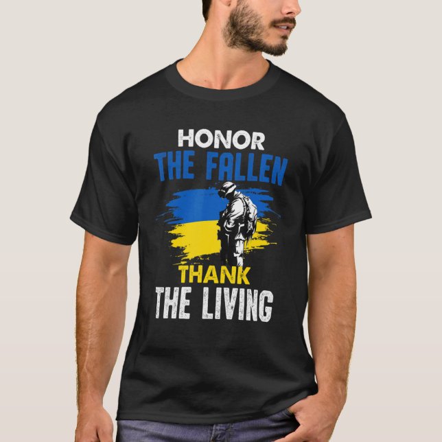 Camiseta Honor The Fallen Gracias A Veterano Conmemorativo  (Anverso)
