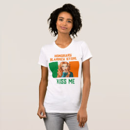 Camiseta HONORARIO BLARNEY STONE IRISH LASS KISS ME T-Shirt